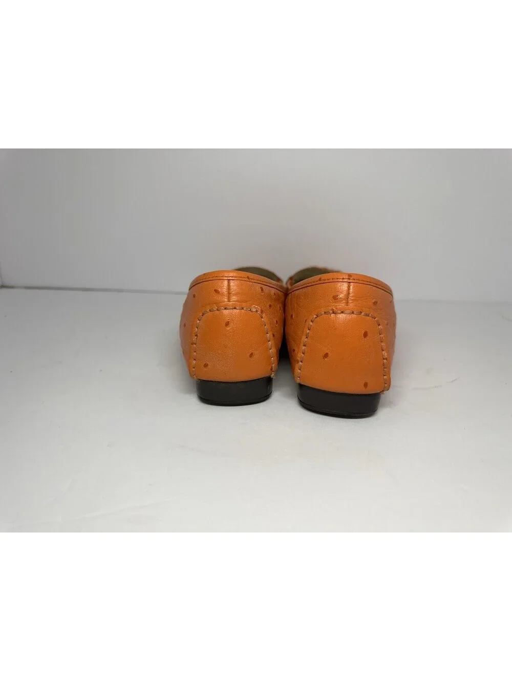Michael Kors Casual Leather Flats Orange Croco pattern Loafers size 7.5 Shoes